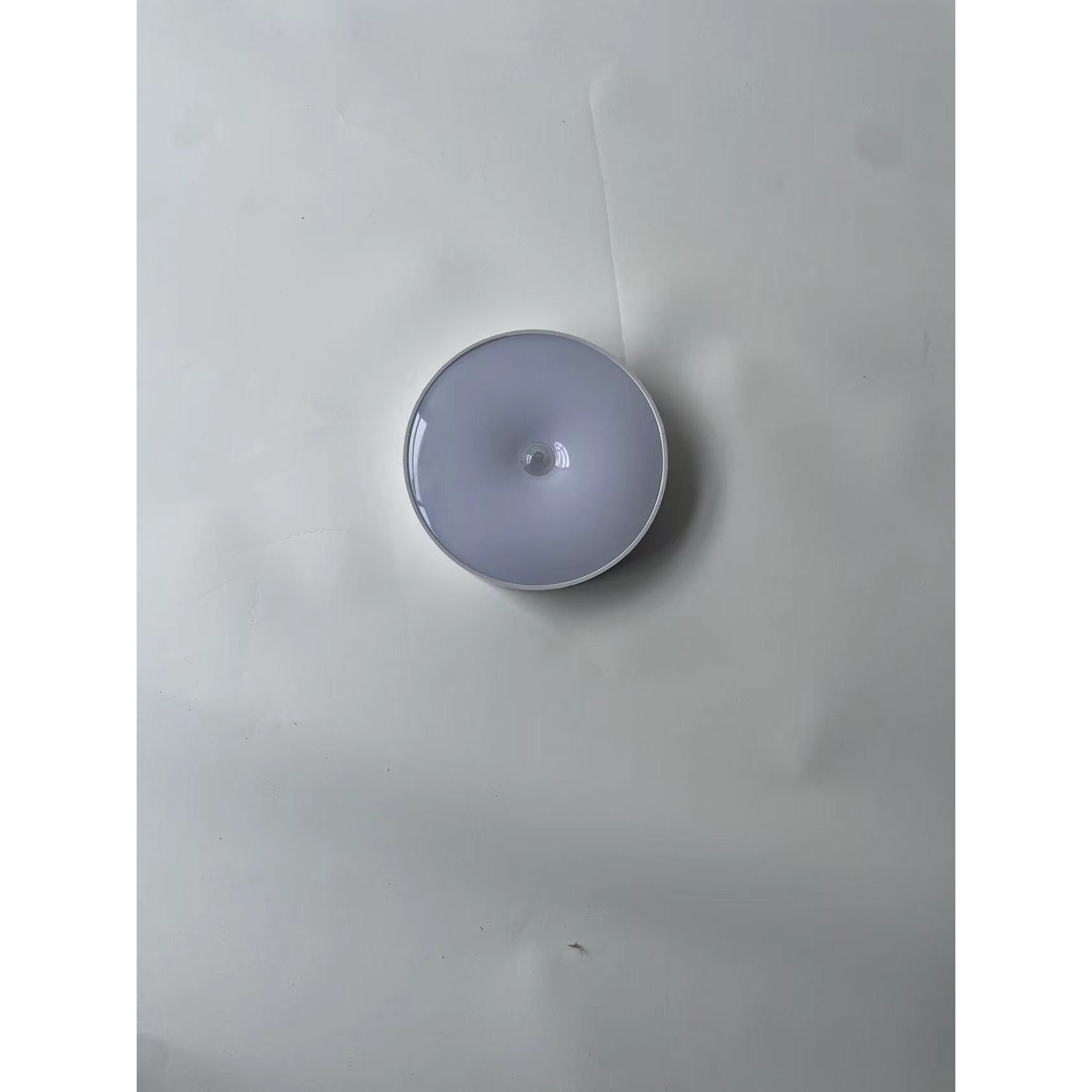 Lampa de Veghe LED, Flippy, cu Senzor de Miscare, Doua Tipuri de Lumina Alb Rece, Incarcare USB, Intrerupator On/Off/Auto, 0.6W, 300mAh, Design Rotund, Alb, 8.5x2.3 cm-4