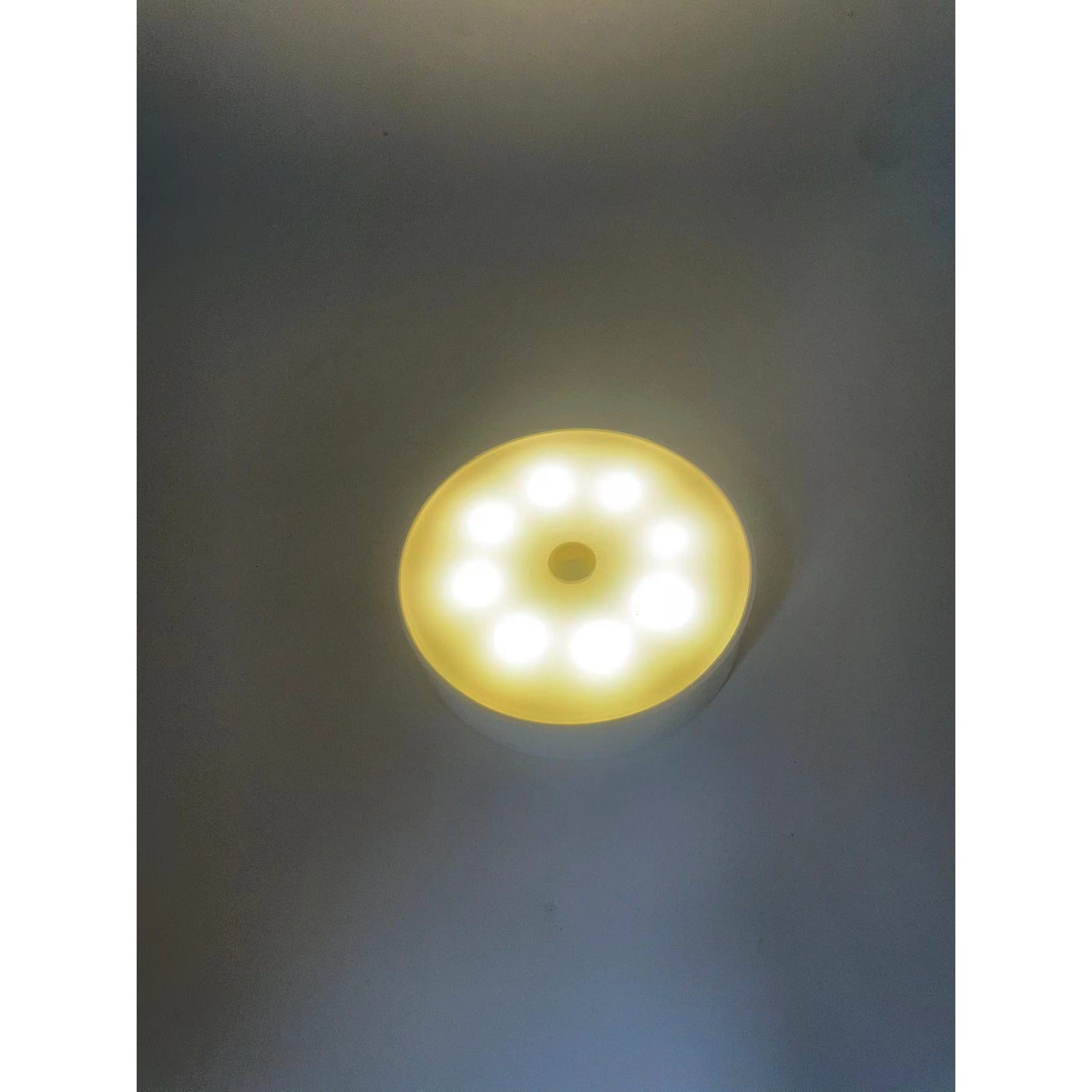 Lampa de Veghe LED, Flippy, cu Senzor de Miscare, Lumina Alba Calda si Rece, Incarcare USB, 0.6W, 300mAh, Design Rotund, Alb, 8.5x2.3 cm-8