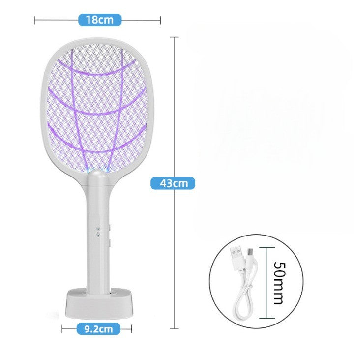 Lampa Electrica Impotriva Tantarilor, Flippy, 43x18x9.2 cm, Cablu USB Inclus, Alb-2