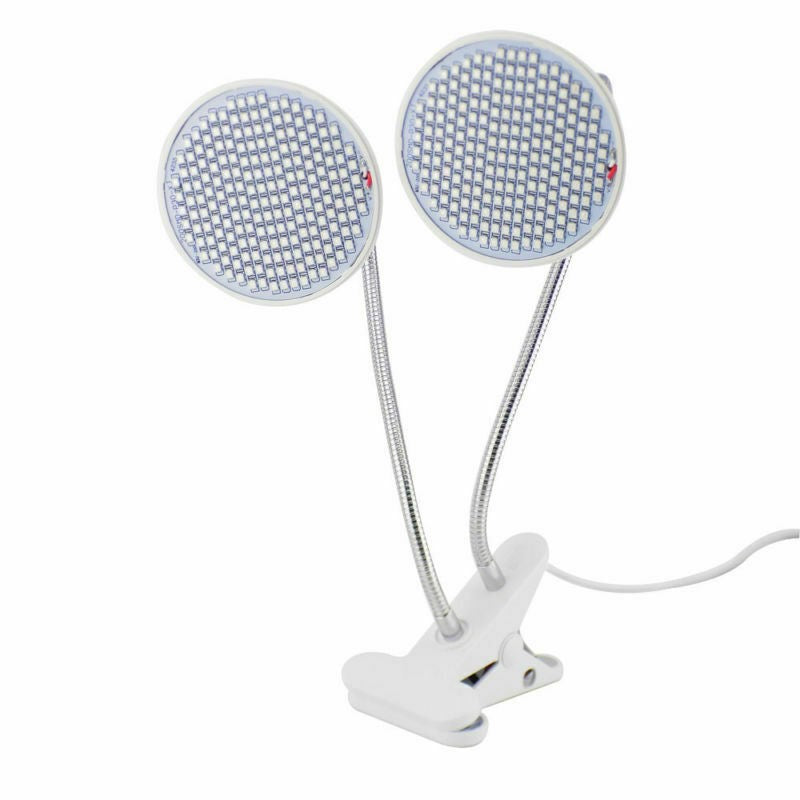Lampa pentru cresterea plantelor de interior, Flippy, cap dublu, nu emana caldura, 290 leduri, 2 culori , prindere cu clips, 46x11.5x9.2 cm-4