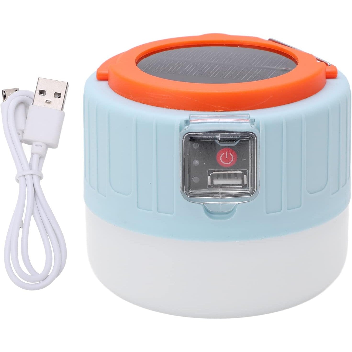 Lampa Portabila, Flippy, Incarcare Solara + USB, Afisaj Inteligent al Bateriei, Raza de Actiune 32 mp, 6x9x11 cm, 3 Moduri, Alb-6