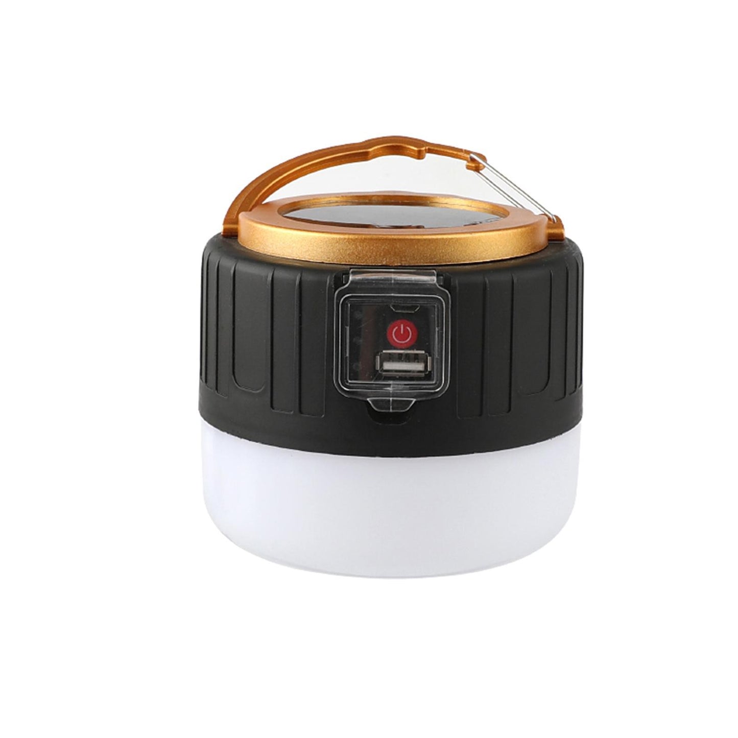 Lampa Portabila, Flippy, Incarcare Solara + USB, Afisaj Inteligent al Bateriei, Raza de Actiune 32 mp, 6x9x11 cm, 3 Moduri, Negru-0