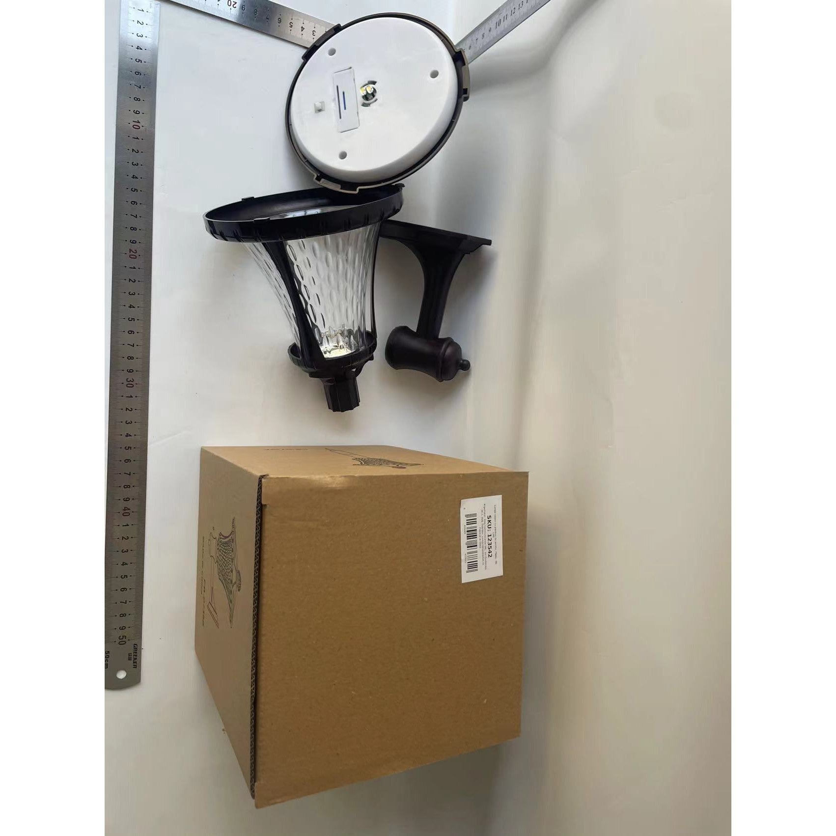 Lampa solara cu prindere de perete, Flippy, Alb cald-7