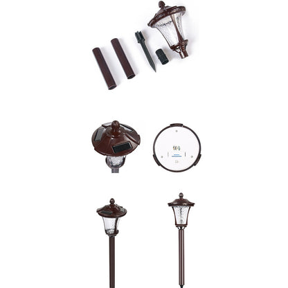 Lampa solara cu prindere in pamant, Flippy, inaltime 65 cm, Alb Rece-2