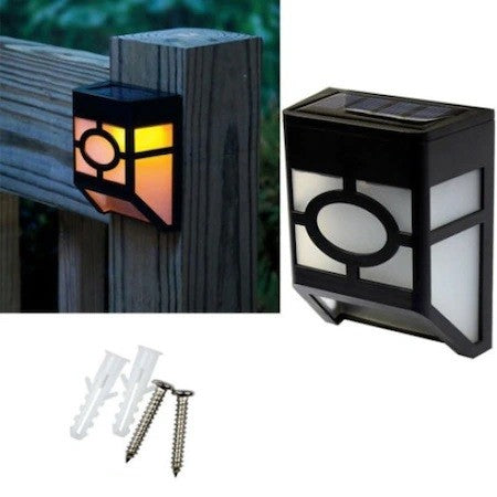 Lampa solara cu senzor Geometric, IP65, Lumina Alb cald, Flippy-8