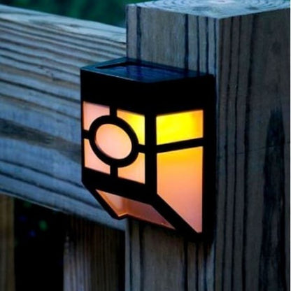 Lampa solara cu senzor Geometric, IP65, Lumina Alb cald, Flippy-10