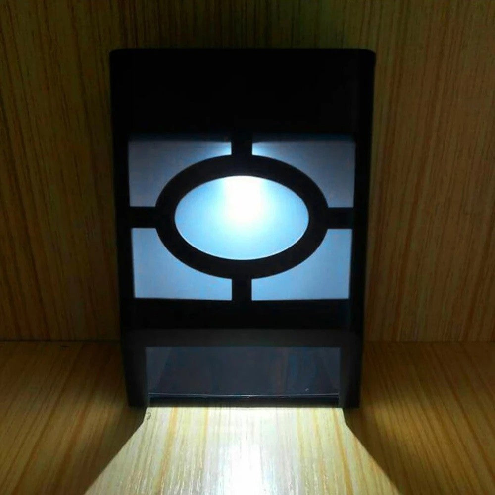 Lampa solara cu senzor Geometric, IP65, Lumina Alb rece, Flippy-2