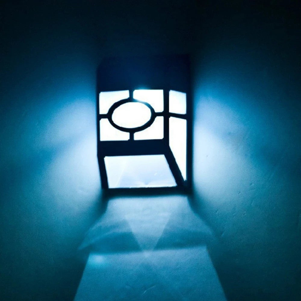 Lampa solara cu senzor Geometric, IP65, Lumina Alb rece, Flippy-3