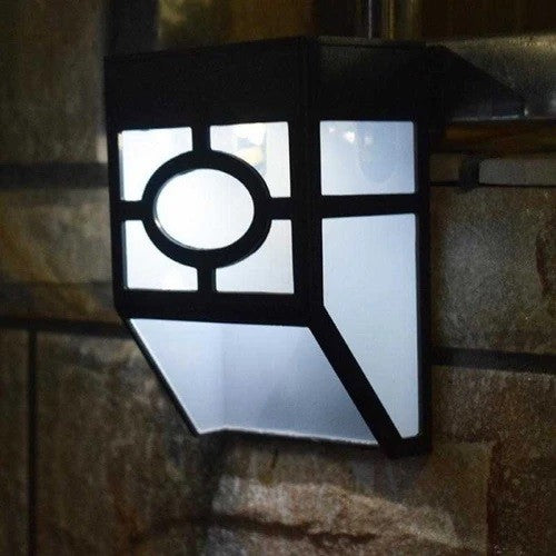 Lampa solara cu senzor Geometric, IP65, Lumina Alb rece, Flippy-8