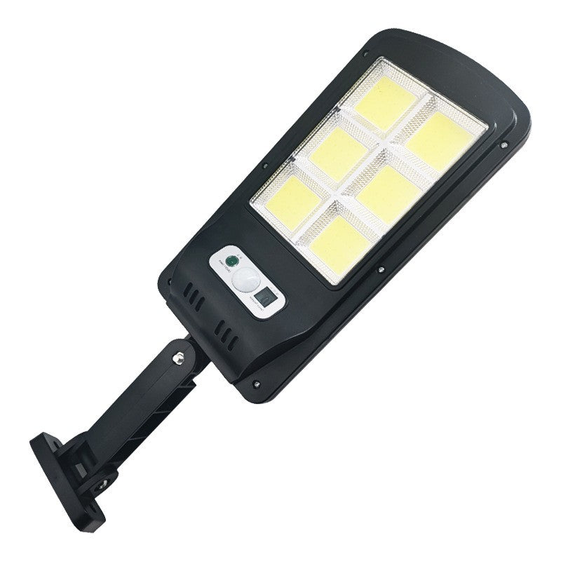Lampa Solara De Exterior LED Flippy, 36 cm x 11.5 cm, 2880 Lumeni 120 COB LED 24 W - echivalent 192 W bec incadescent, IP65, Senzor de Miscare, Senzor de Lumina, 6 Grile, Alb Rece-1
