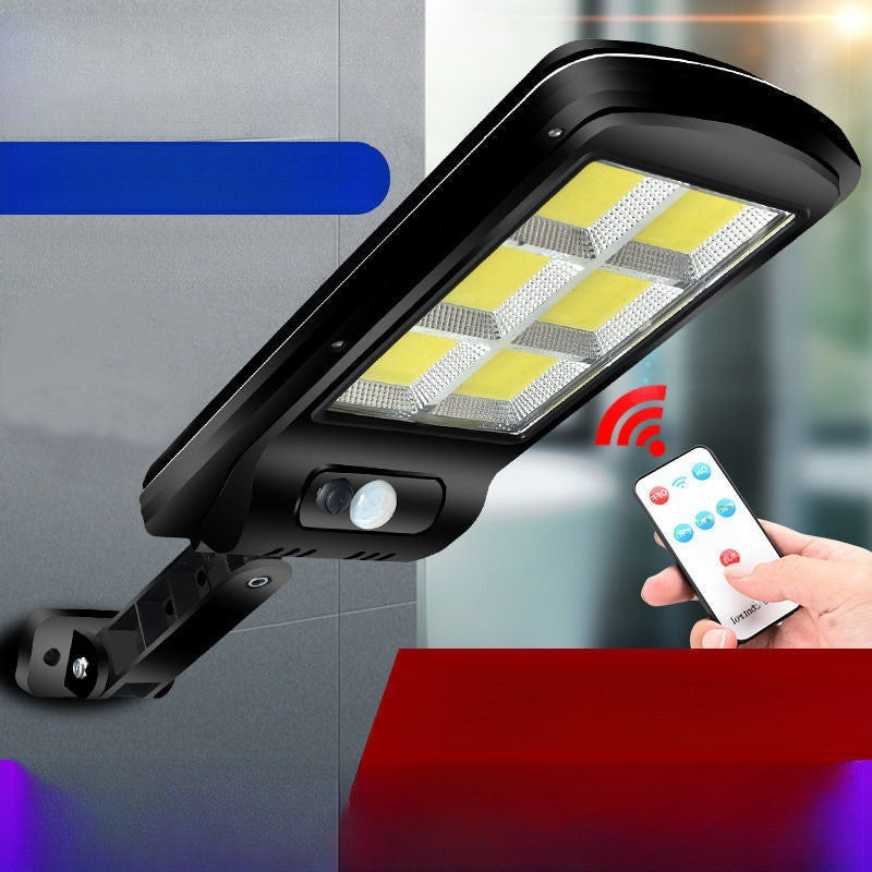 Lampa Solara De Exterior LED Flippy, 36 cm x 11.5 cm, 2880 Lumeni 120 COB LED 24 W - echivalent 192 W bec incadescent, IP65, Senzor de Miscare, Senzor de Lumina, 6 Grile, Alb Rece-7