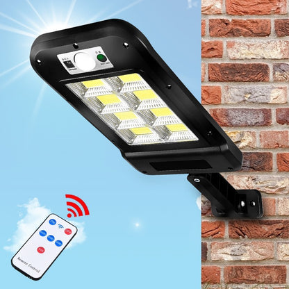 Lampa Solara De Exterior LED Flippy, 36 cm x 11.5 cm, 3072 Lumeni 128 COB LED 25.6 W - echivalent 205 W bec incadescent, IP65, Senzor de Miscare, Senzor de Lumina, 4 Grile, Alb Rece-8