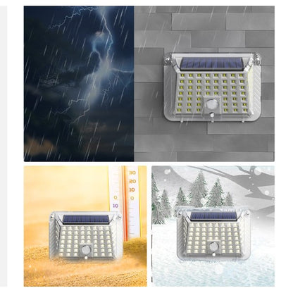 Lampa solara de perete Flippy, 90 LED-uri SMD, senzor de miscare, IP65, 1200mAh, material ABS, lumina alb rece, alb-3