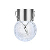 Lampa Solara Flippy, LED, Tip Candelabru Mic, Cu Bila Din Sticla Crapata, Exterioara, Impermeabila, Iluminare 6-12 H, Alb-0