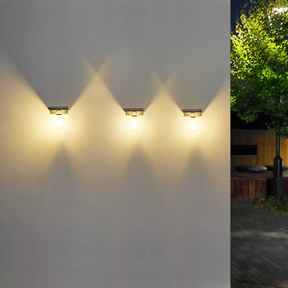 Lampa solara Flippy, pentru exterior, tip bec, rezistenta la apa IP65, material ABS, baterie 3.7V, 1200 mah, 9.5 x 11 cm, autonomie 8 ore, senzor de miscare,  alb cald-2