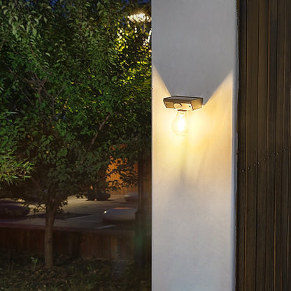 Lampa solara Flippy, pentru exterior, tip bec, rezistenta la apa IP65, material ABS, baterie 3.7V, 1200 mah, 9.5 x 11 cm, autonomie 8 ore, senzor de miscare,  alb cald-4