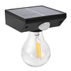 Lampa solara Flippy, pentru exterior, tip bec, rezistenta la apa IP65, material ABS, baterie 3.7V, 1200 mah, 9.5 x 11 cm, autonomie 8 ore, senzor de miscare,  alb cald-0