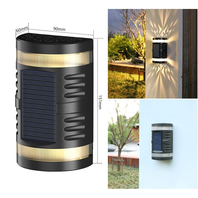 Lampa solara LED decorativa cu lumina bidirectionala Flippy,  IP65, 1.2V, 600mah, 15.1 x 9 x 6 cm, material ABS, alb cald-1