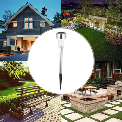 Lampa solara Led decorativa pentru gradina, Argintie, Flippy, Lumina Alb Rece-3