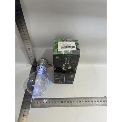 Lampa Solara LED Decorativa sub forma de Bulb, pentru exterior, suspendata, IP65, Ultron Transparent, lumina rece, Flippy-9