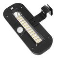 Lampa solara LED dreptunghiulara pentru perete Flippy, 18 x 7 cm, senzor miscare, 6V, ABS, 2200mAh, rezistent la apa, culoare alb rece, suport negru-0