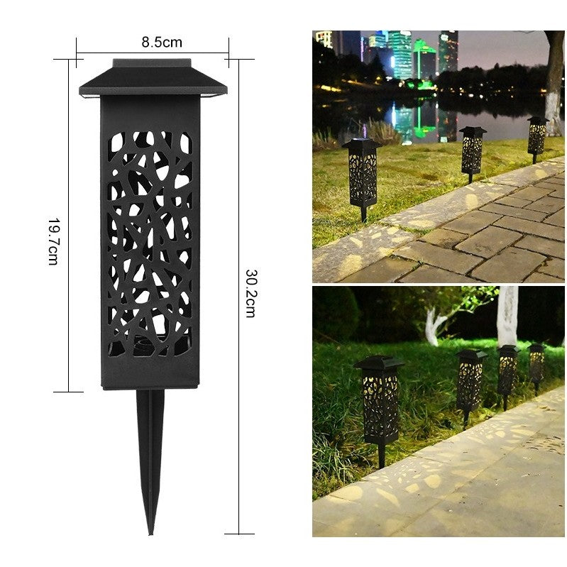Lampa solara LED Flippy, tip felinar cu acoperis, pentru gradina, inaltime 30.2 cm, putere 0.2W, 1.2V, 600mAh, alb cald-2