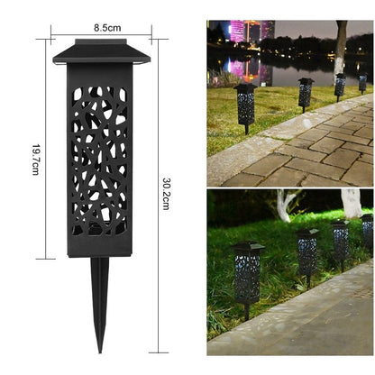 Lampa solara LED Flippy, tip felinar cu acoperis, pentru gradina, inaltime 30.2 cm, putere 0.2W, 1.2V, 600mAh, alb rece-1