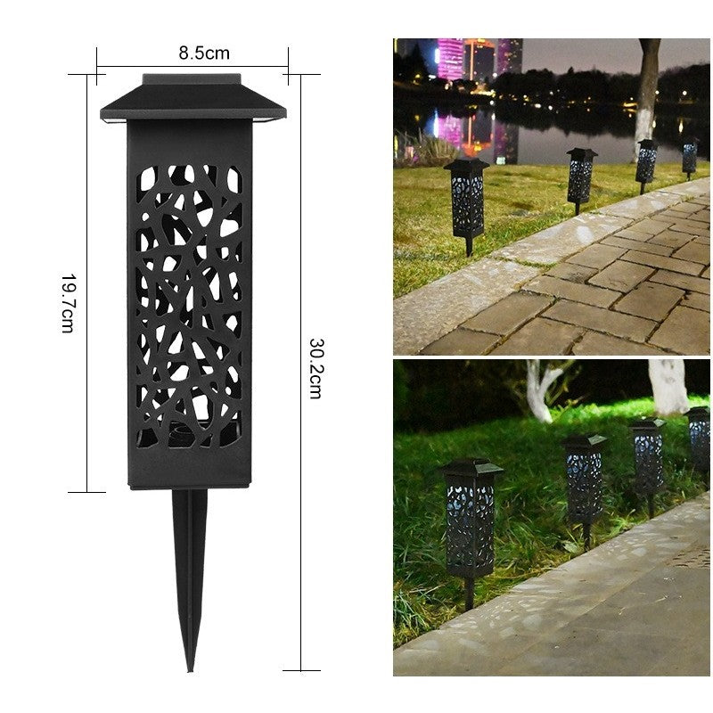 Lampa solara LED Flippy, tip felinar cu acoperis, pentru gradina, inaltime 30.2 cm, putere 0.2W, 1.2V, 600mAh, alb rece-1