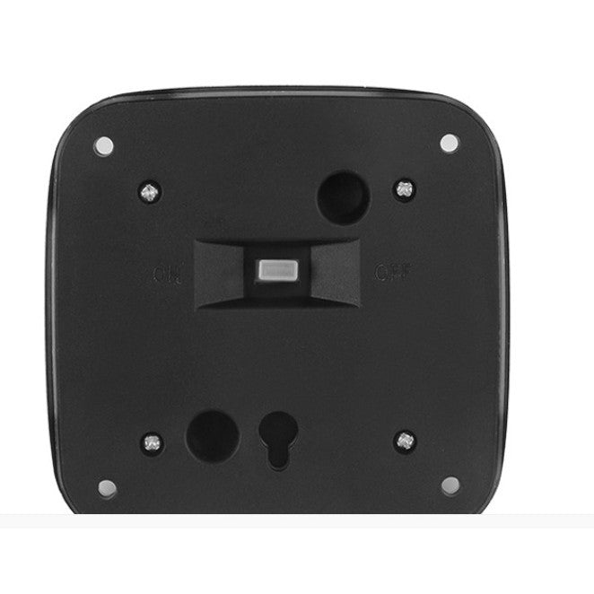 Lampa solara LED pentru gradina Flippy, 8 LED-uri, prindere de perete sau impamantare, IP65, forma patrat, material ABS si Policarbonat, 9 x 9 cm, baterie 1.2V, 600 mah, alb rece-1