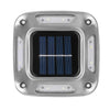 Lampa solara LED pentru gradina Flippy, 8 LED-uri, prindere de perete sau impamantare, IP65, forma patrat, material ABS si Policarbonat, 9 x 9 cm, baterie 1.2V, 600 mah, alb rece-0