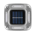 Lampa solara LED pentru gradina Flippy, 8 LED-uri, prindere de perete sau impamantare, IP65, forma patrat, material ABS si Policarbonat, 9 x 9 cm, baterie 1.2V, 600 mah, alb cald-0