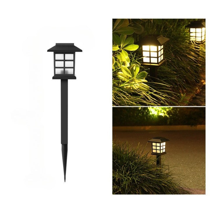 Lampa solara Led pentru gradina, Tip felinar, Flippy, Alb cald-1