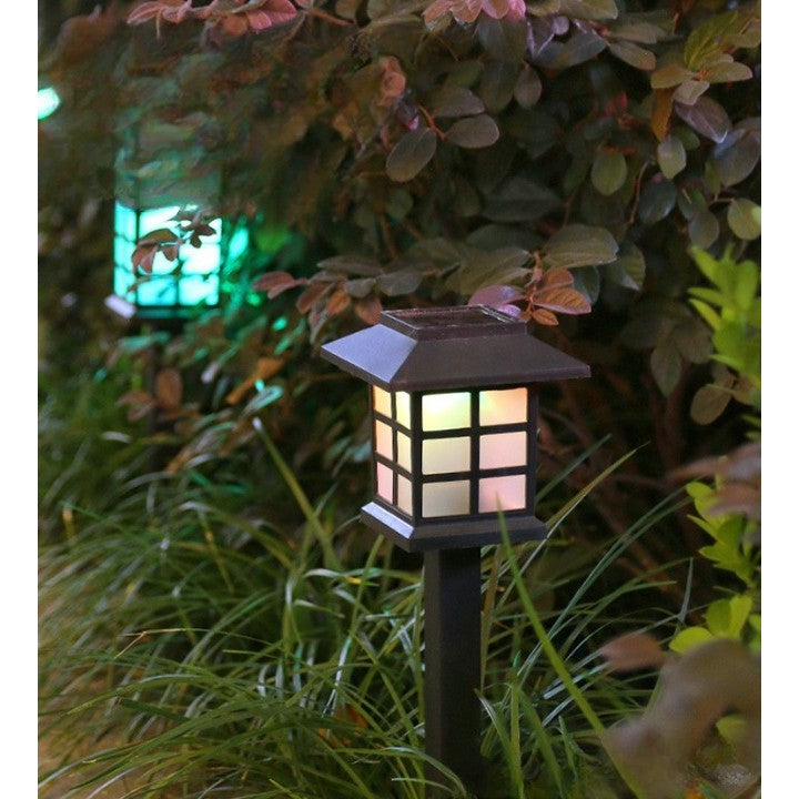 Lampa solara Led pentru gradina, Tip felinar, Flippy, Alb cald-3