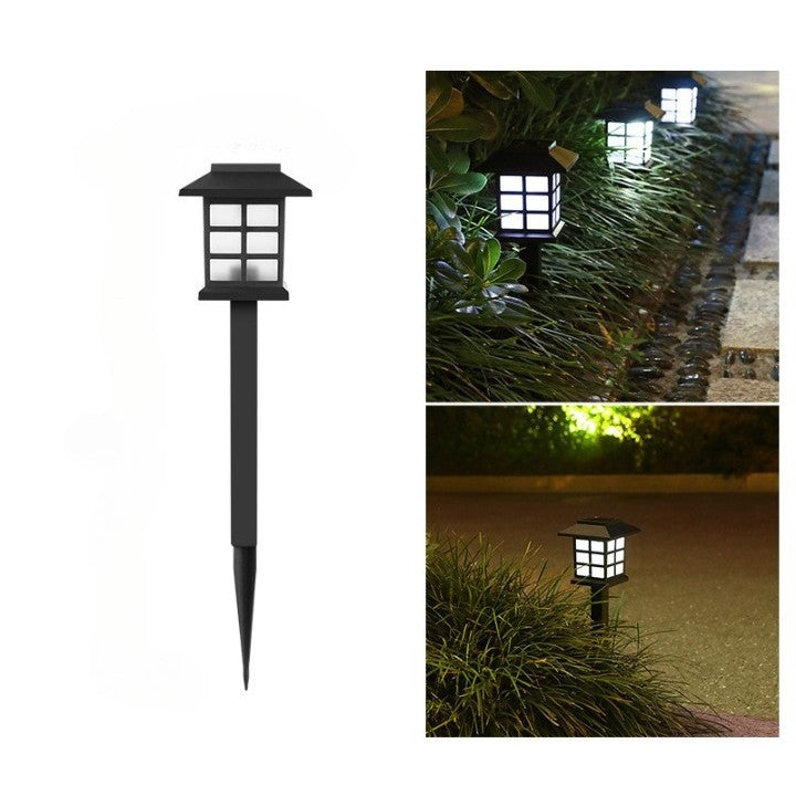 Lampa solara Led pentru gradina, Tip felinar, Flippy, Alb rece-1