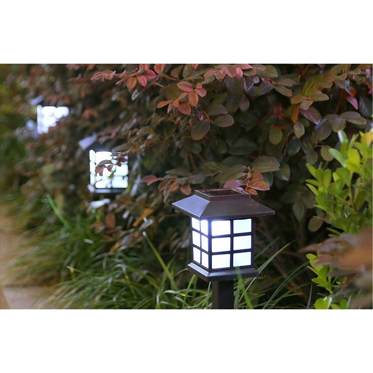 Lampa solara Led pentru gradina, Tip felinar, Flippy, Alb rece-2