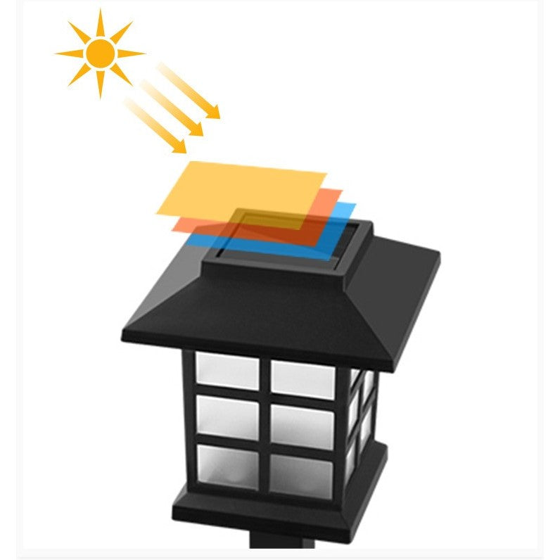 Lampa solara Led pentru gradina, Tip felinar, Flippy, Albastru-3