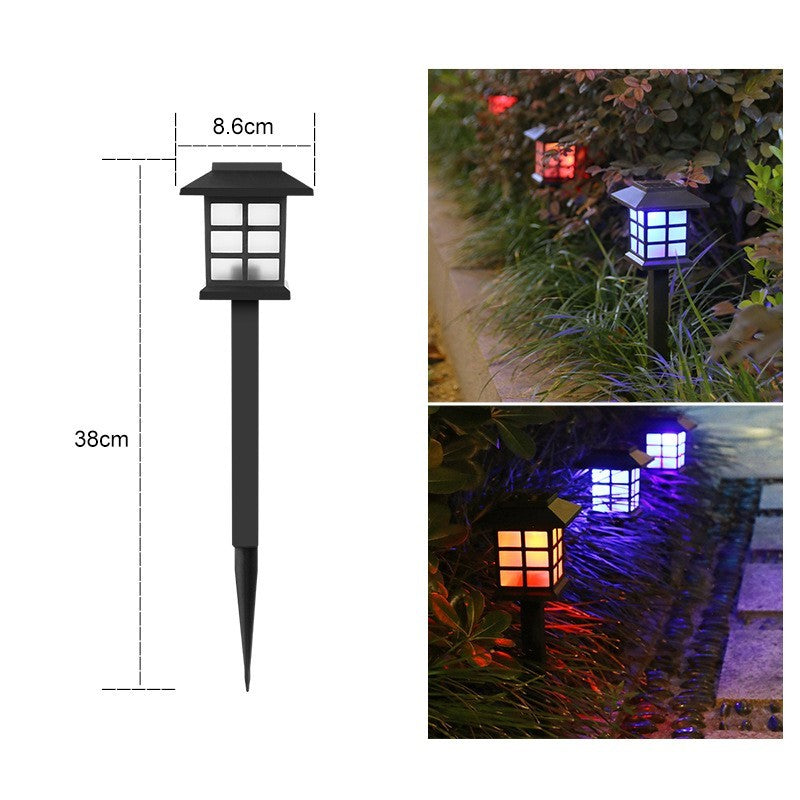Lampa solara Led pentru gradina, Tip felinar, Flippy, Multicolor-3