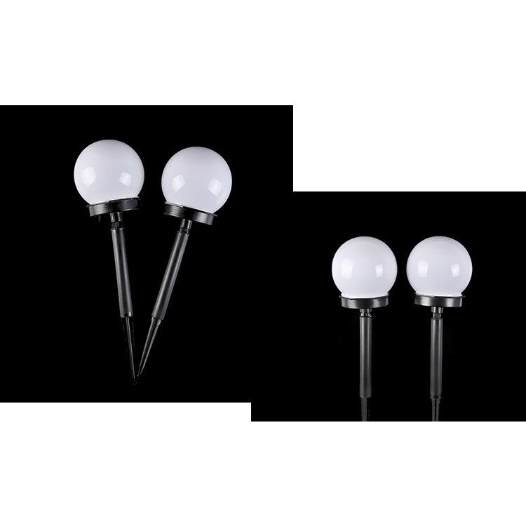 Lampa solara LED, Sferica, Tip Glob Flippy, Diametru 10 cm, Alb rece-1
