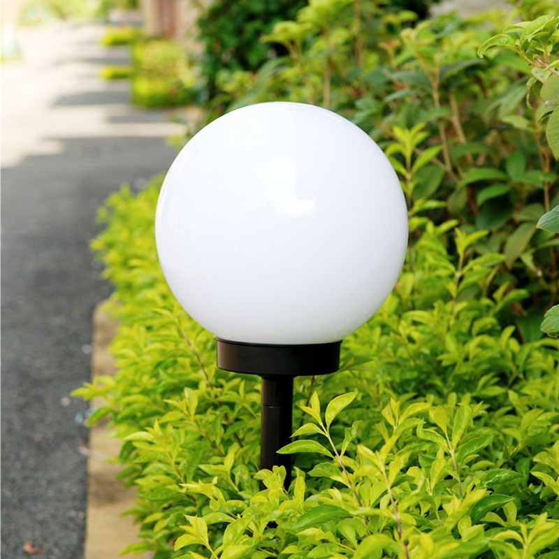 Lampa solara LED, Sferica, Tip Glob Flippy, Diametru 10 cm, Alb rece-6