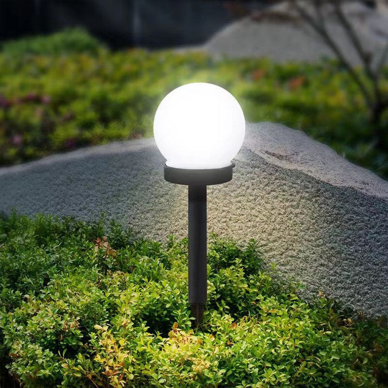 Lampa solara LED, Sferica, Tip Glob Flippy, Diametru 10 cm, Alb rece-10