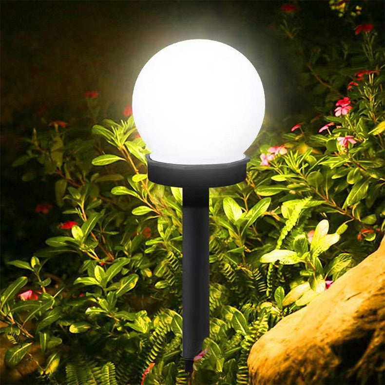 Lampa solara LED, Sferica, Tip Glob Flippy, Diametru 10 cm, Alb rece-11
