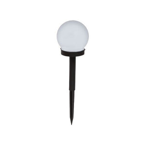 Lampa solara LED, Sferica, Tip Glob Flippy, Diametru 10 cm, Alb rece-0