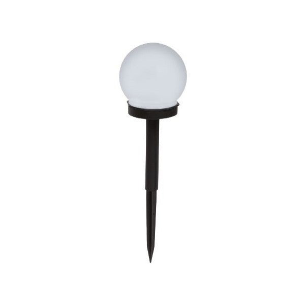 Lampa solara LED, Sferica, Tip Glob Flippy, Diametru 10 cm, Alb rece-0