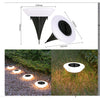 Lampa solara LED, sub forma de cerc, pentru gazon sau gradina, Rezistenta la apa, Flippy, Alb cald-0