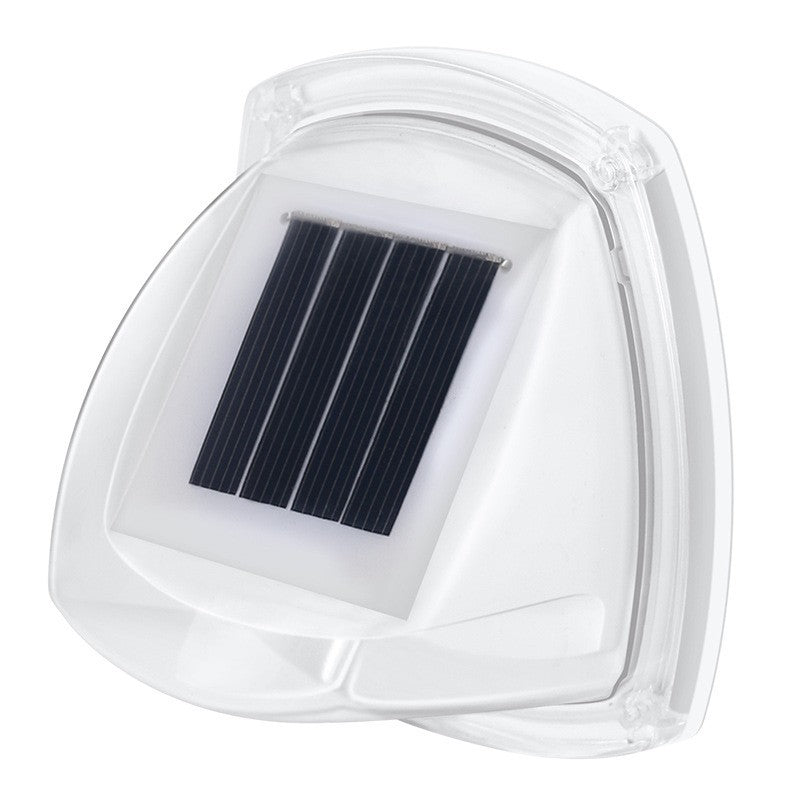 Lampa solara LED tip aplica pentru perete Flippy, 8.5 x 9 cm, 2V, ABS, 600mAh, rezistent la apa, material ABS, 8 LED-uri, alb cald