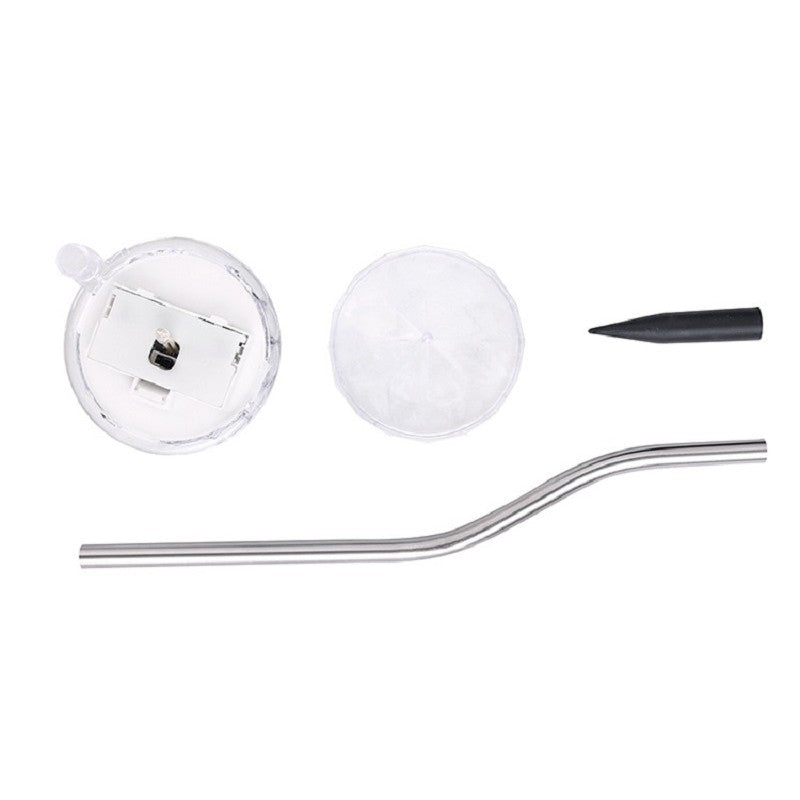 Lampa solara LED tip Diamant pentru gradina Flippy, inaltime 30 cm, 2V, ABS, 600mAh, alb rece-3