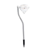 Lampa solara LED tip Diamant pentru gradina Flippy, inaltime 30 cm, 2V, ABS, 600mAh, alb rece-0