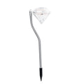 Lampa solara LED tip Diamant pentru gradina Flippy, inaltime 30 cm, 2V, ABS, 600mAh, alb rece-0