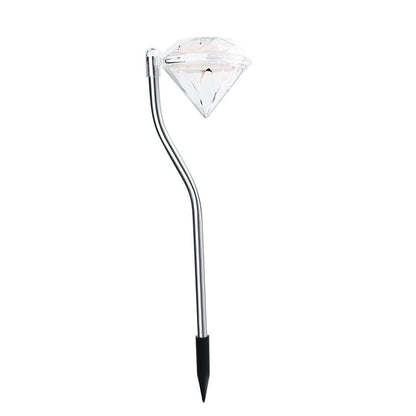 Lampa solara LED tip Diamant pentru gradina Flippy, inaltime 30 cm, 2V, ABS, 600mAh, multicolor-0
