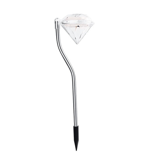 Lampa solara LED tip Diamant pentru gradina Flippy, inaltime 30 cm, 2V, ABS, 600mAh, multicolor-0
